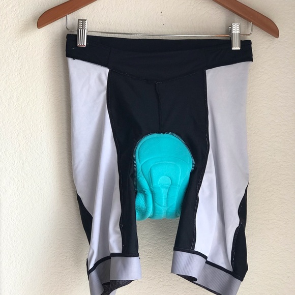 beroy Cycling Spin Class Biker Padded Pull On Shorts Women's Large Back Pocket - Picture 5 of 12